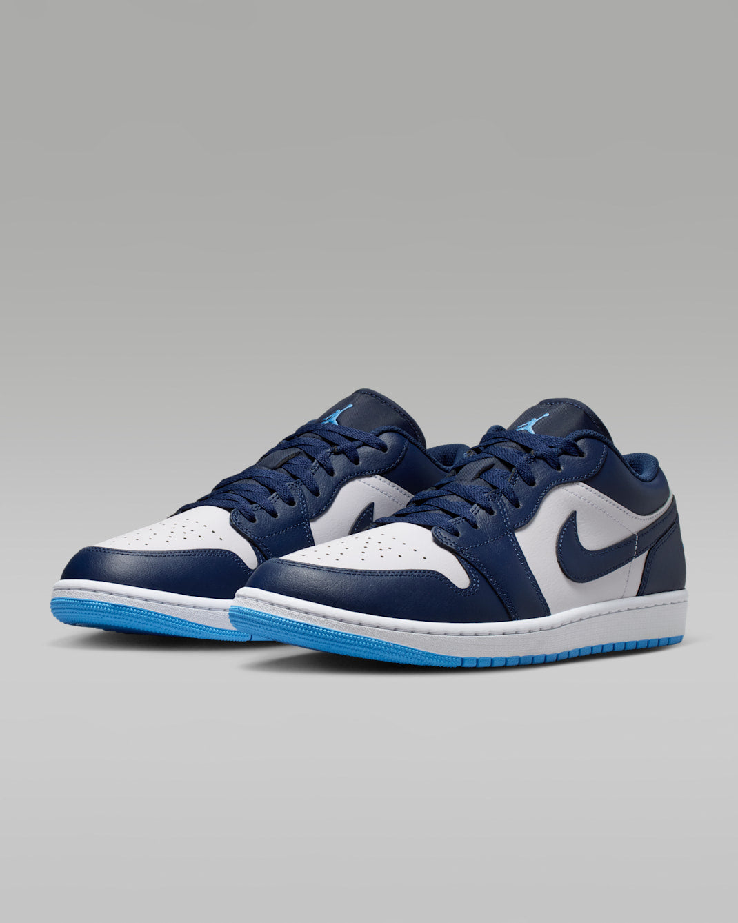 Midnight Navy/White — Air Jordan 1 Low 553558-404