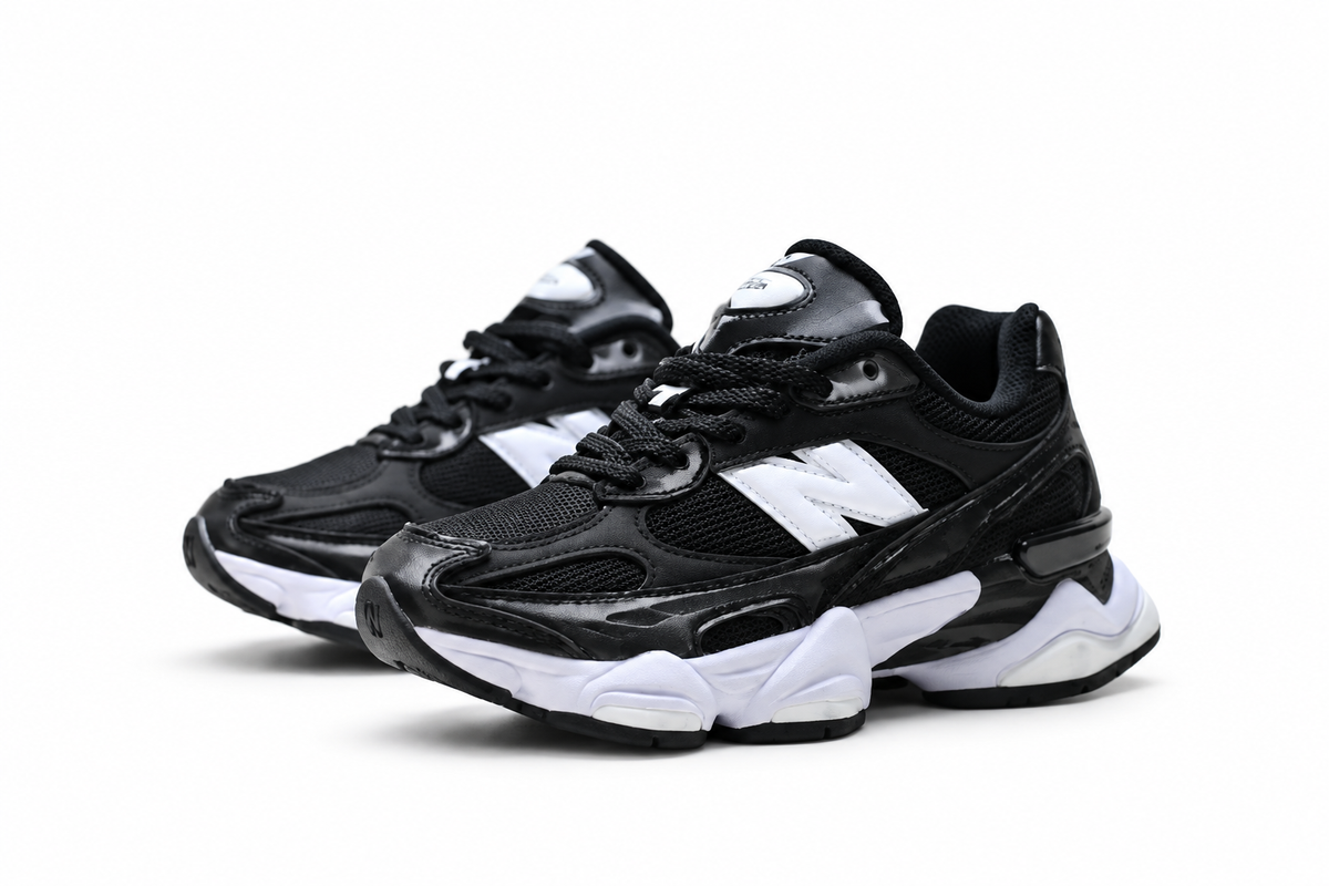 New Balance 9060 Black / White Chunky Sneakers