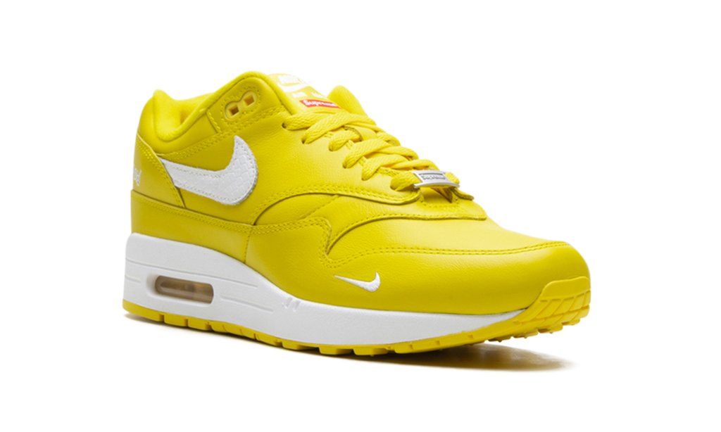 "Supreme Speed Yellow" Air Max 1 '87 SP HF8813 700 - product image from the listing.