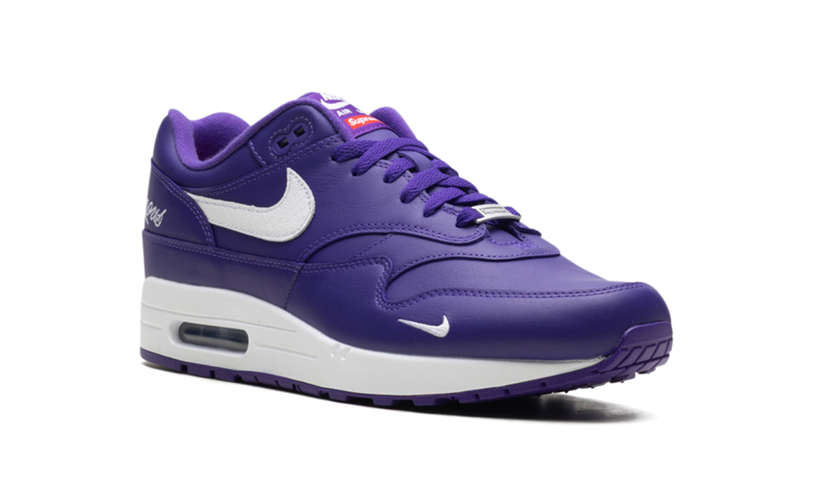 "Supreme Varsity Purple" Air Max 1 '87 SP HF8813 500 - product image from the listing.