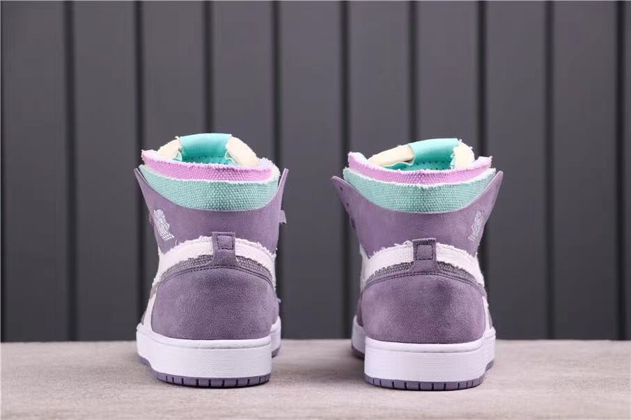 Nike Air Jordan 1 Zoom Comfort Iridescent High-Cut Sneakers - product image from the listing.