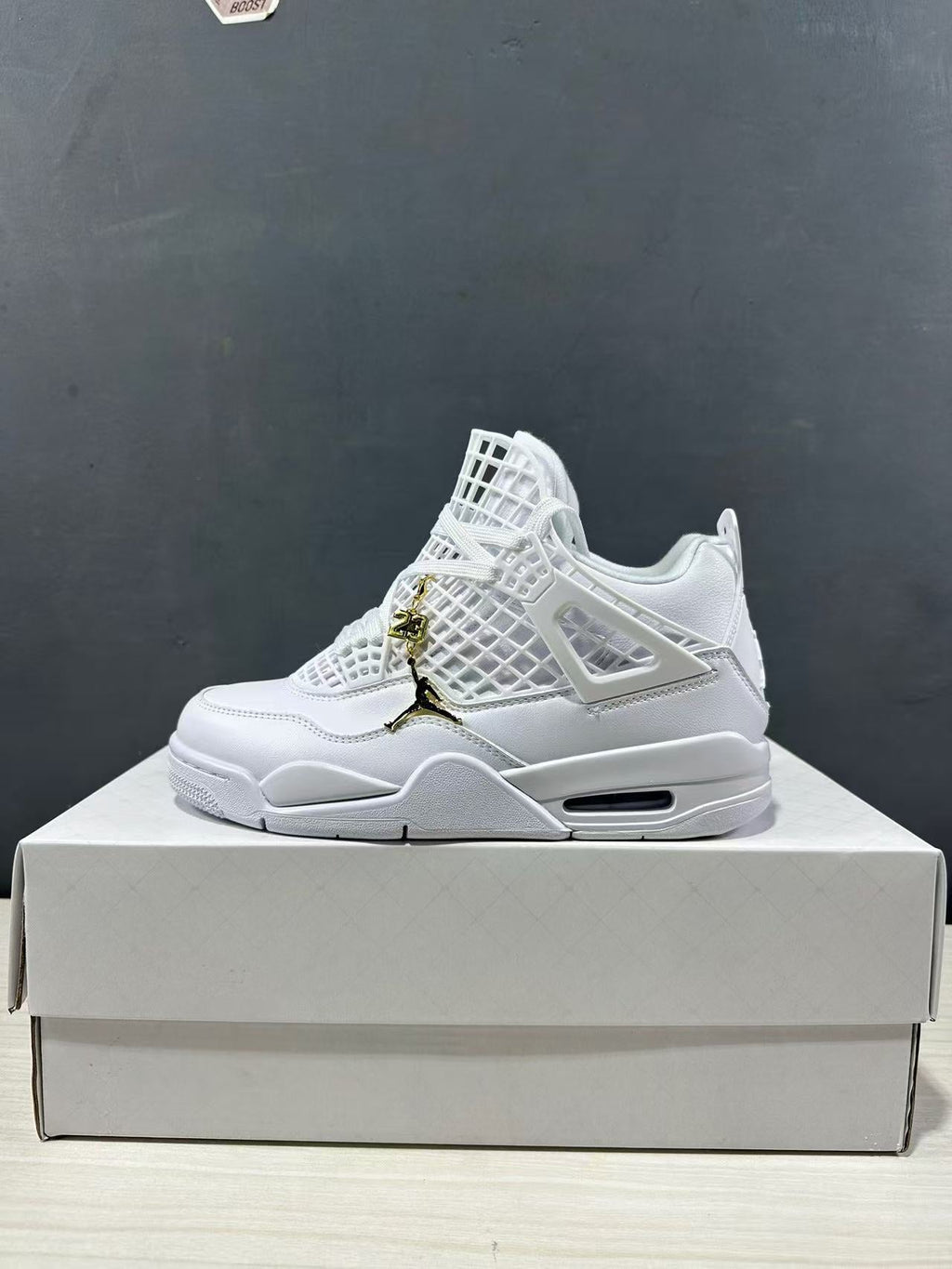 Air Jordan 4 Net White Sneakers FN7251-107 - product image from the listing.