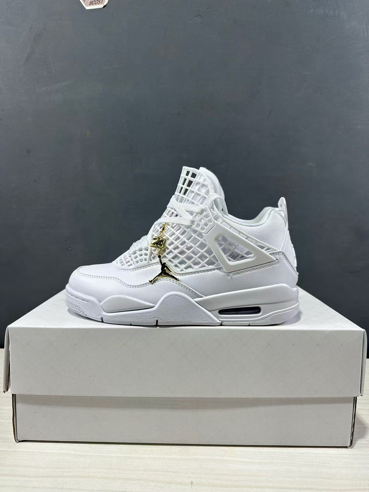 Air Jordan 4 Net White Sneakers FN7251-107 - product image from the listing.