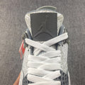 Air Jordan 4 Laser Platinum Sneakers - product image from the listing.