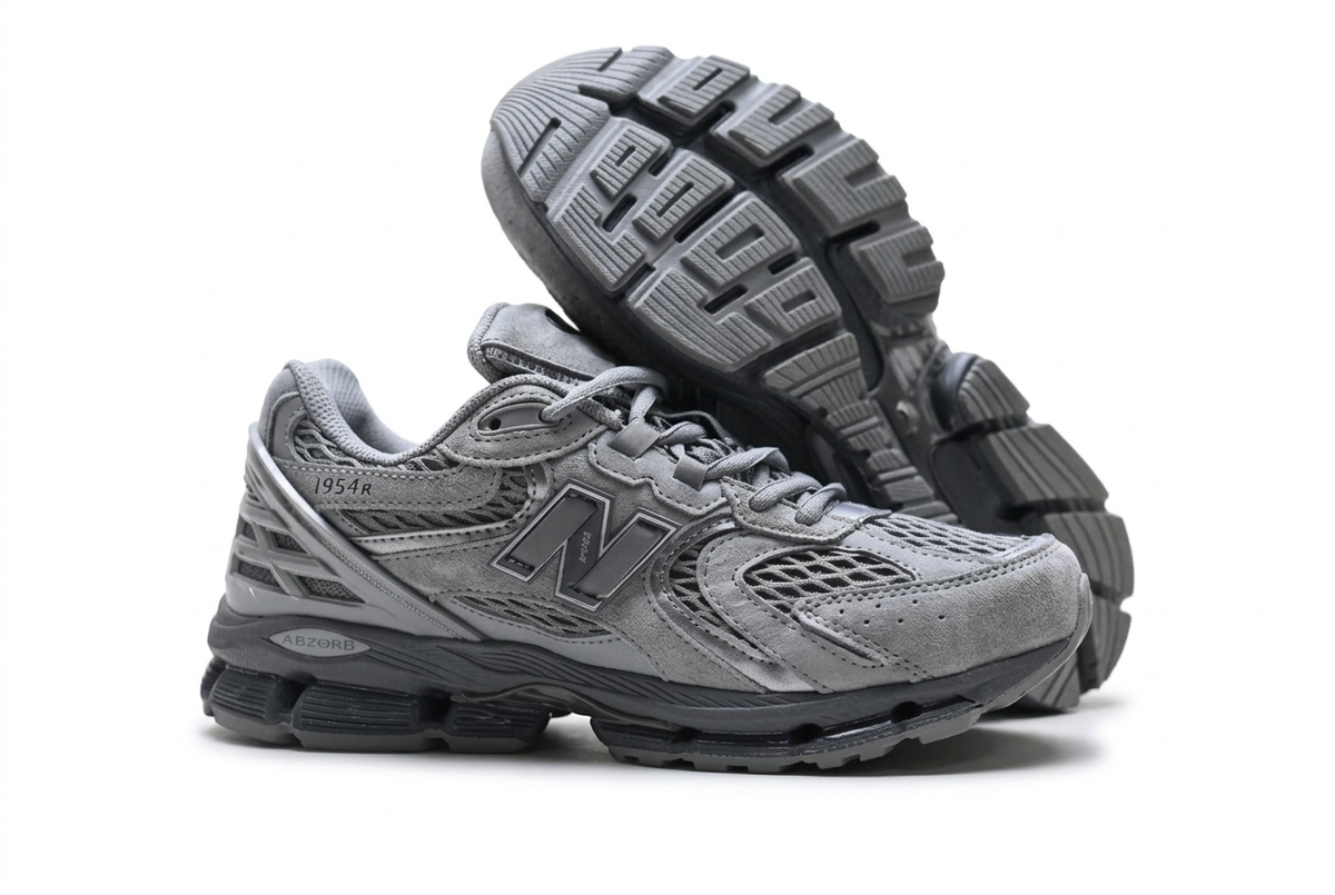 New Balance 1954R Grey & Charcoal Sneakers