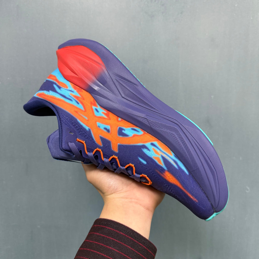 361° P6 Running Shoes in Purple, in Orange and Aqua - product image from the listing.