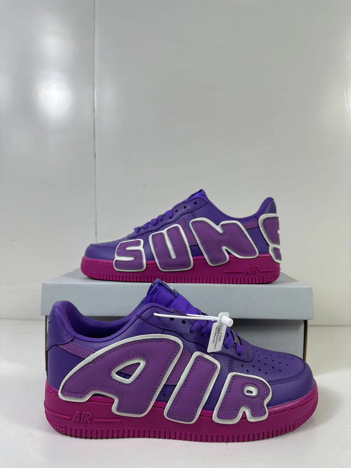 CPFM x Nike Air Force 1 Low Sneakers in Purple DC4457-104 - product image from the listing.