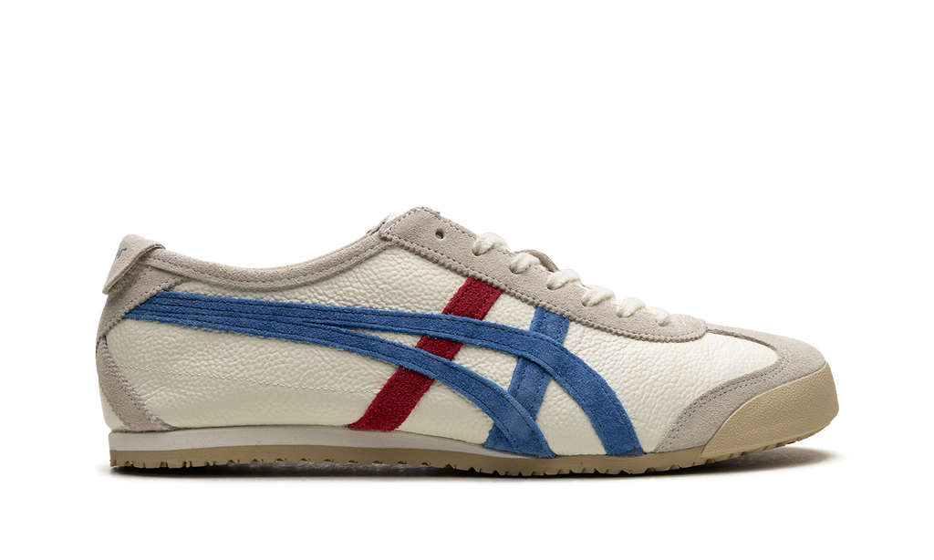 Onitsuka Tiger Mexico 66 Vintage in White Directoire Blue 121313 - product image from the listing.