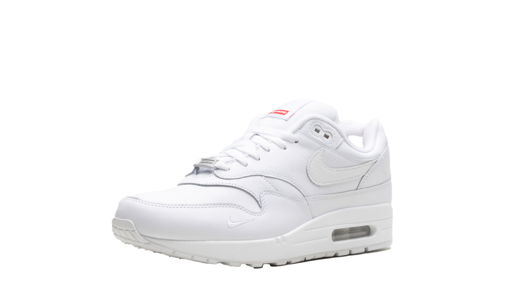 "Supreme Triple White" Air Max 1 '87 SP HF8813 100 - product image from the listing.