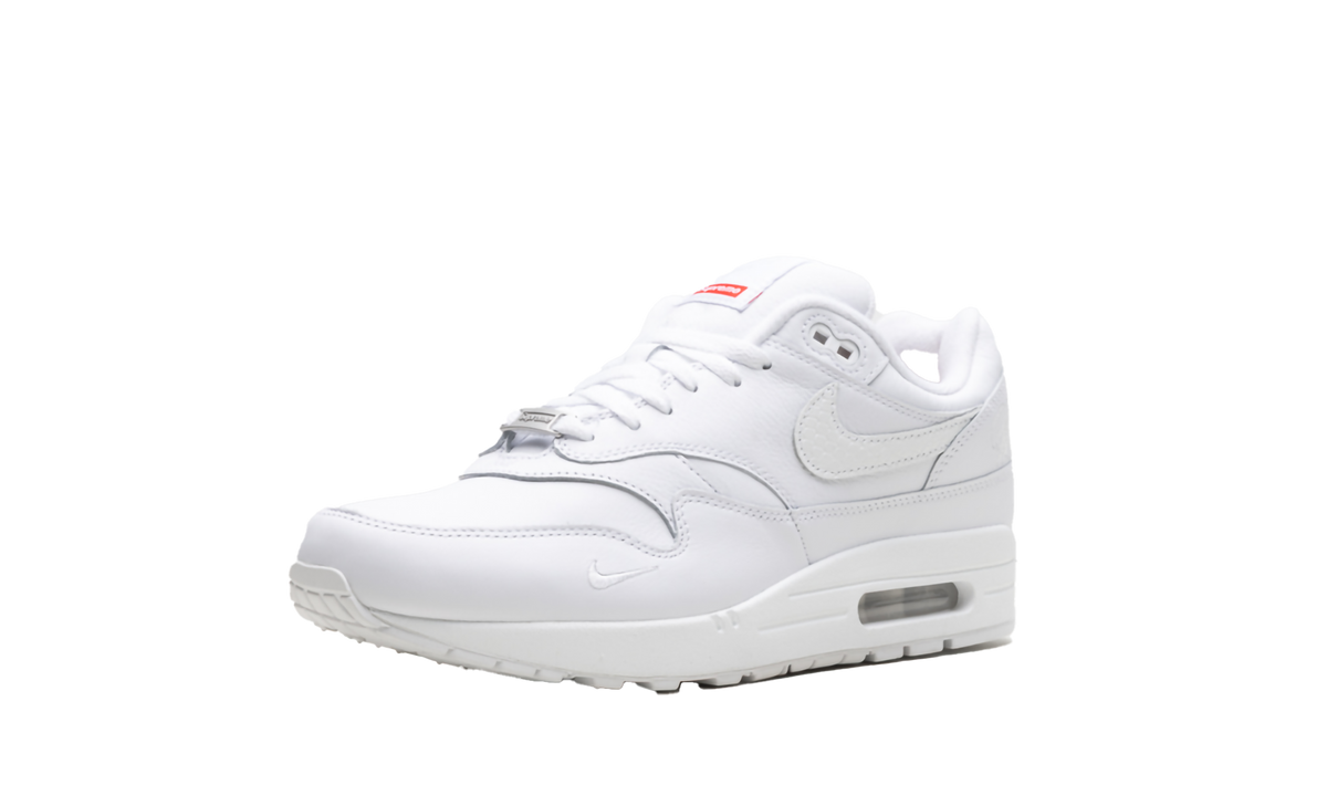 "Supreme Triple White" Air Max 1 '87 SP HF8813 100 - product image from the listing.