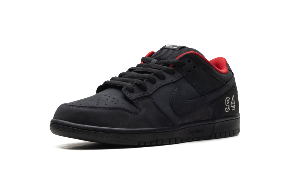 "Supreme - Black" SB Dunk Low HQ8487 001 - product image from the listing.