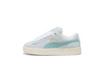 White and Mint PUMA Suede XL Low-Top Sneakers - product image from the listing.
