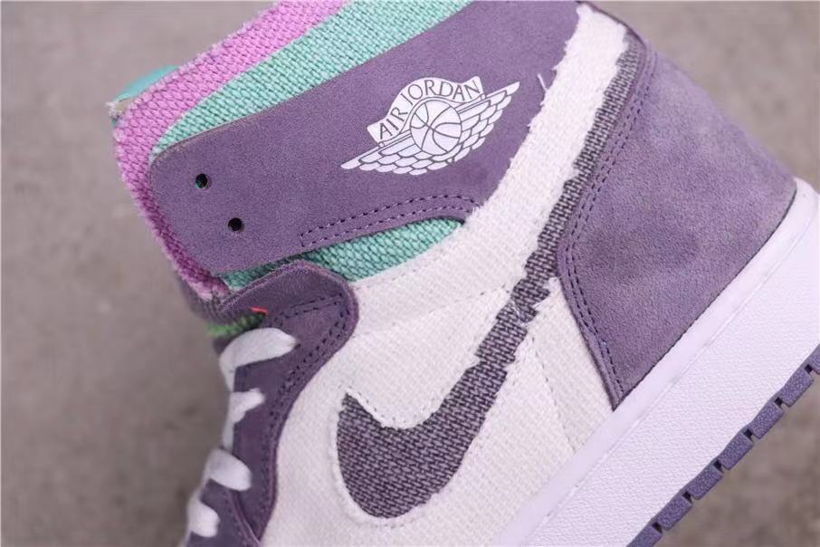 Nike Air Jordan 1 Zoom Comfort Iridescent High-Cut Sneakers - product image from the listing.