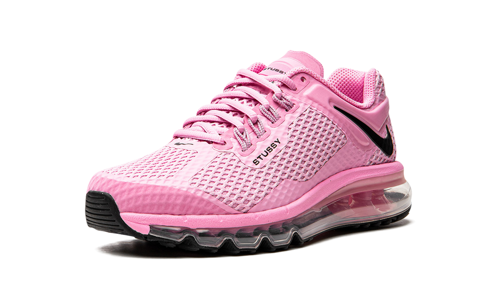 "Stussy - Pink" Air Max 2013 DR2601 600 - product image from the listing.