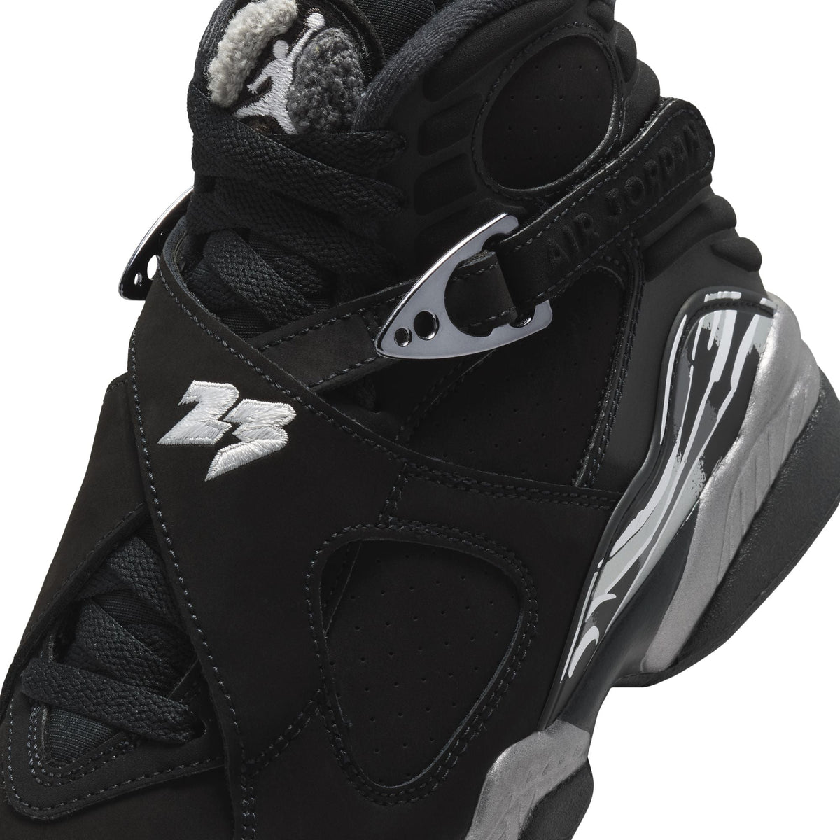"Chrome" Gradeschool — Jordan 8 Retro — product image