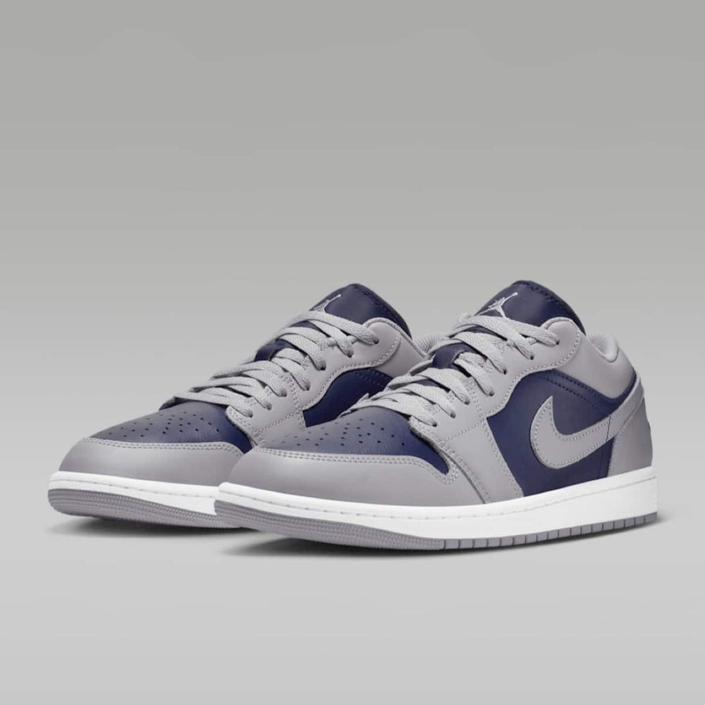 Tech Grey College Navy — Air Jordan 1 Low 553558-058