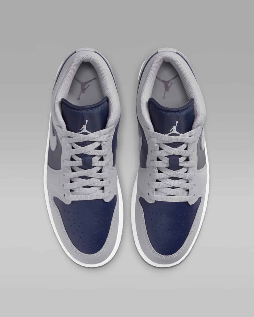 Tech Grey College Navy — Air Jordan 1 Low 553558-058