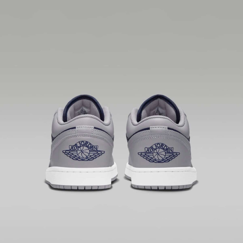Tech Grey College Navy — Air Jordan 1 Low 553558-058