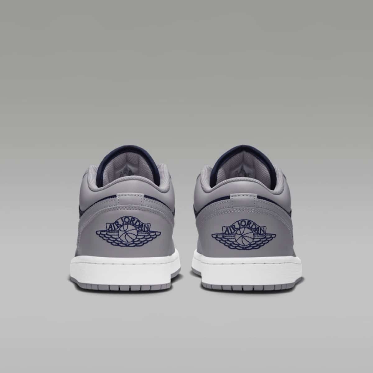 Tech Grey College Navy — Air Jordan 1 Low 553558-058