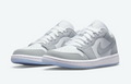 Women's Wolf Grey — Air Jordan 1 Low