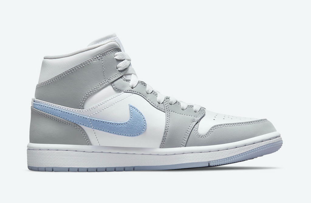 Wolf Grey Aluminum (Women's) — Jordan 1 Mid