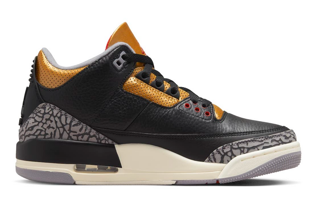 Black Cement Gold (W) — Jordan 3 Retro