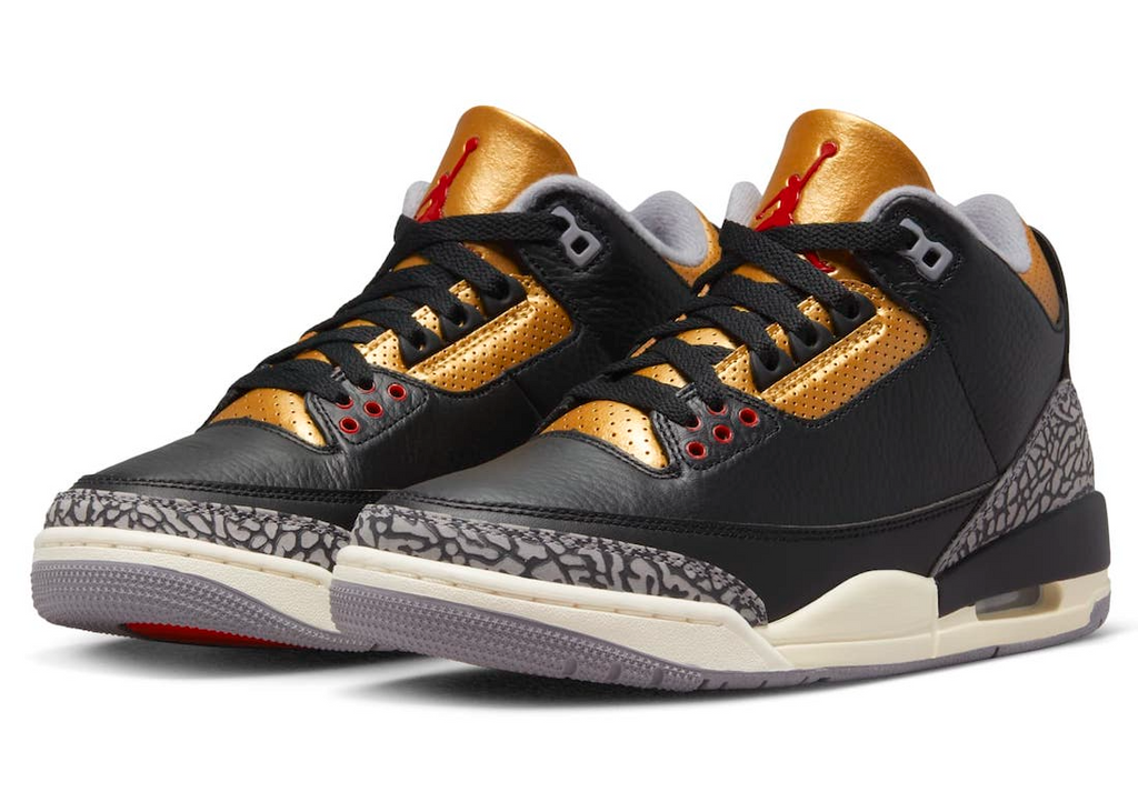 Black Cement Gold (W) — Jordan 3 Retro