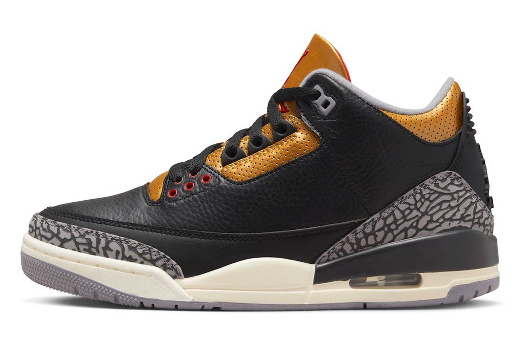 Black Cement Gold (W) — Jordan 3 Retro