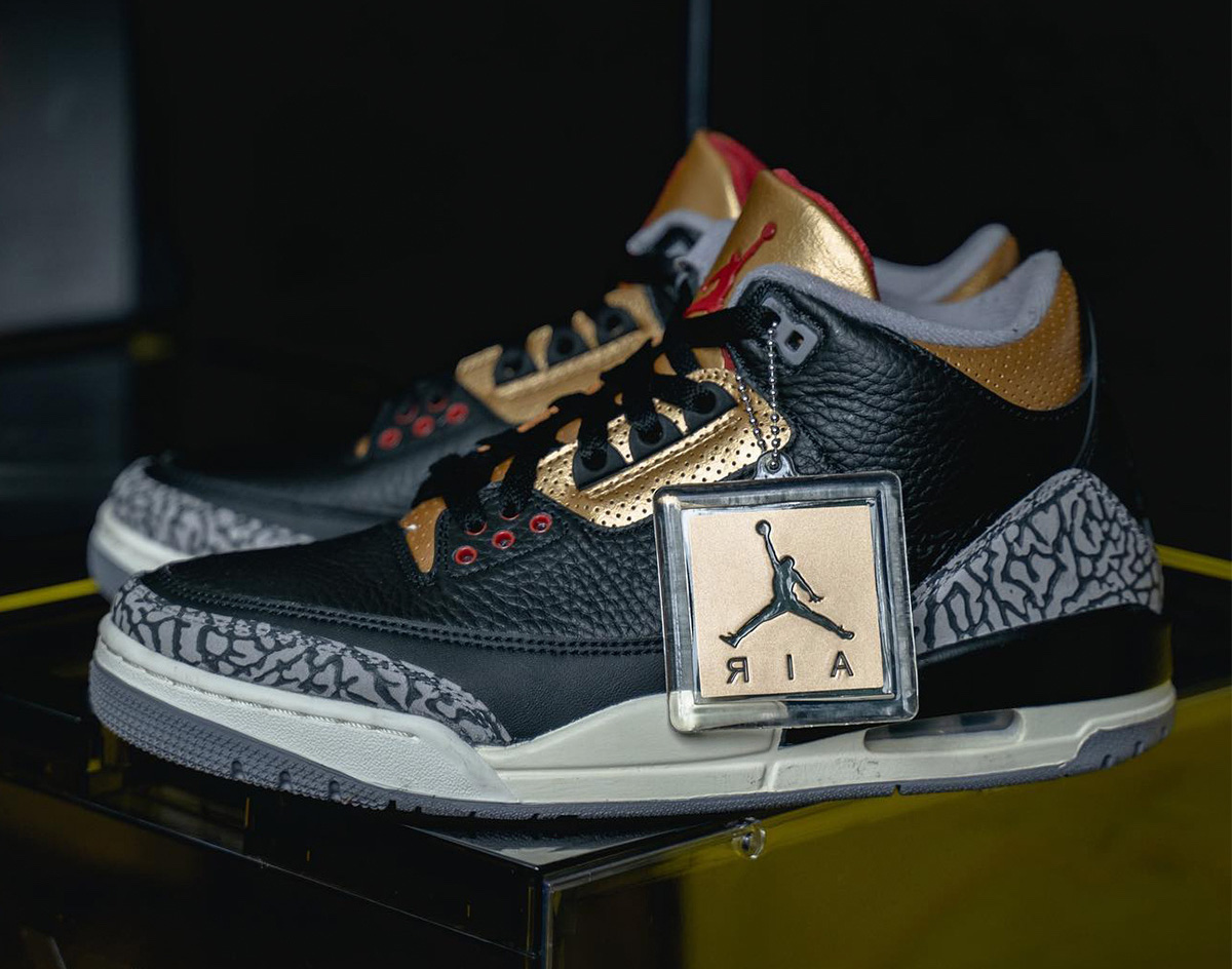 Black Cement Gold (W) — Jordan 3 Retro