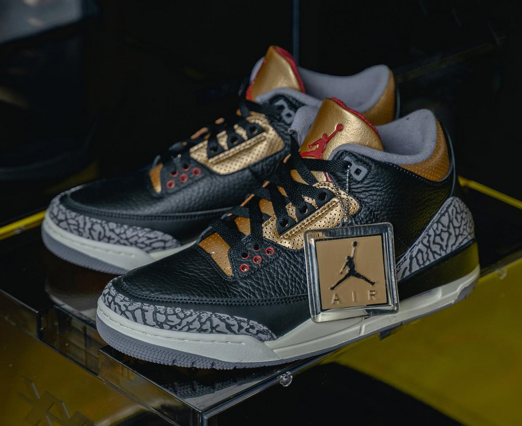 Black Cement Gold (W) — Jordan 3 Retro