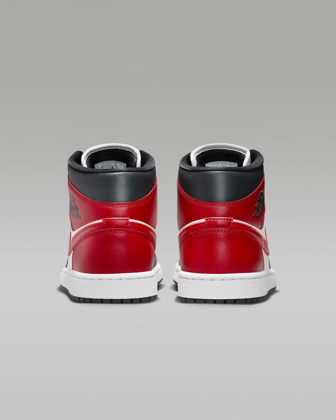 Off-Noir Gym Red — Air Jordan 1 Mid Sneakers BQ6472-160