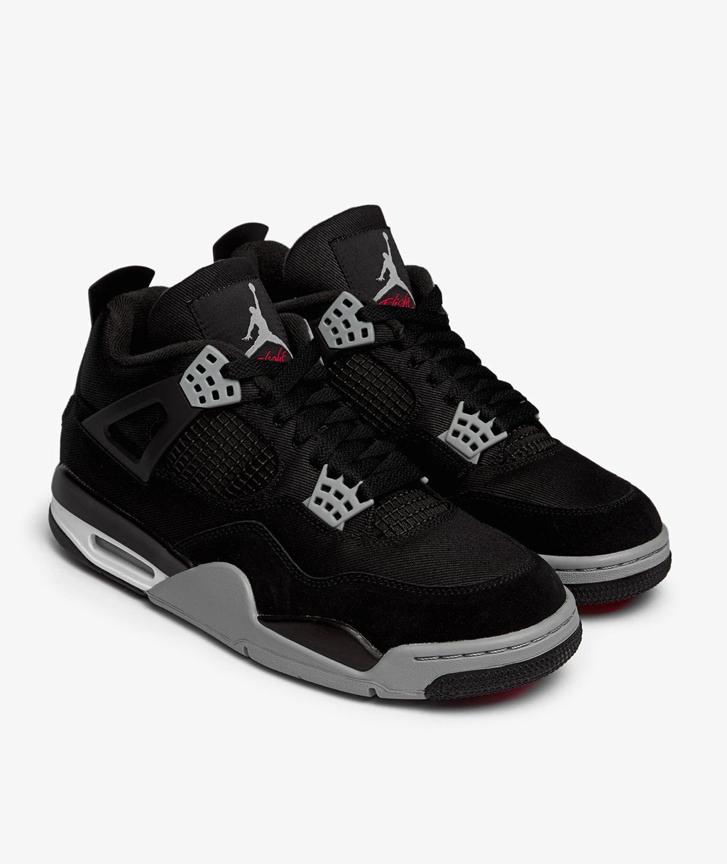 Black Canvas — Air Jordan 4 Retro SE Sneakers DH7138-006