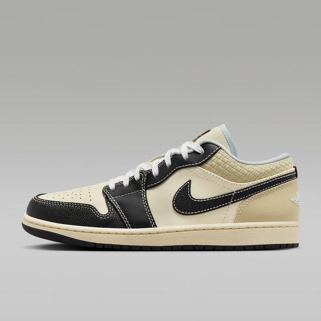 Coconut Milk Black Muslin — Air Jordan 1 Low SE HQ3437-101