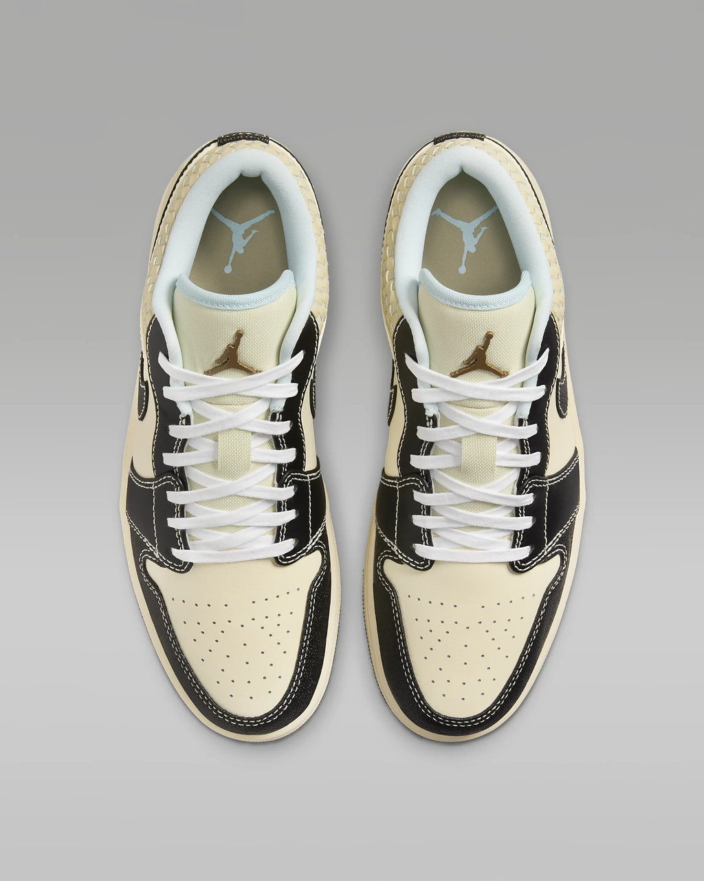 Coconut Milk Black Muslin — Air Jordan 1 Low SE HQ3437-101