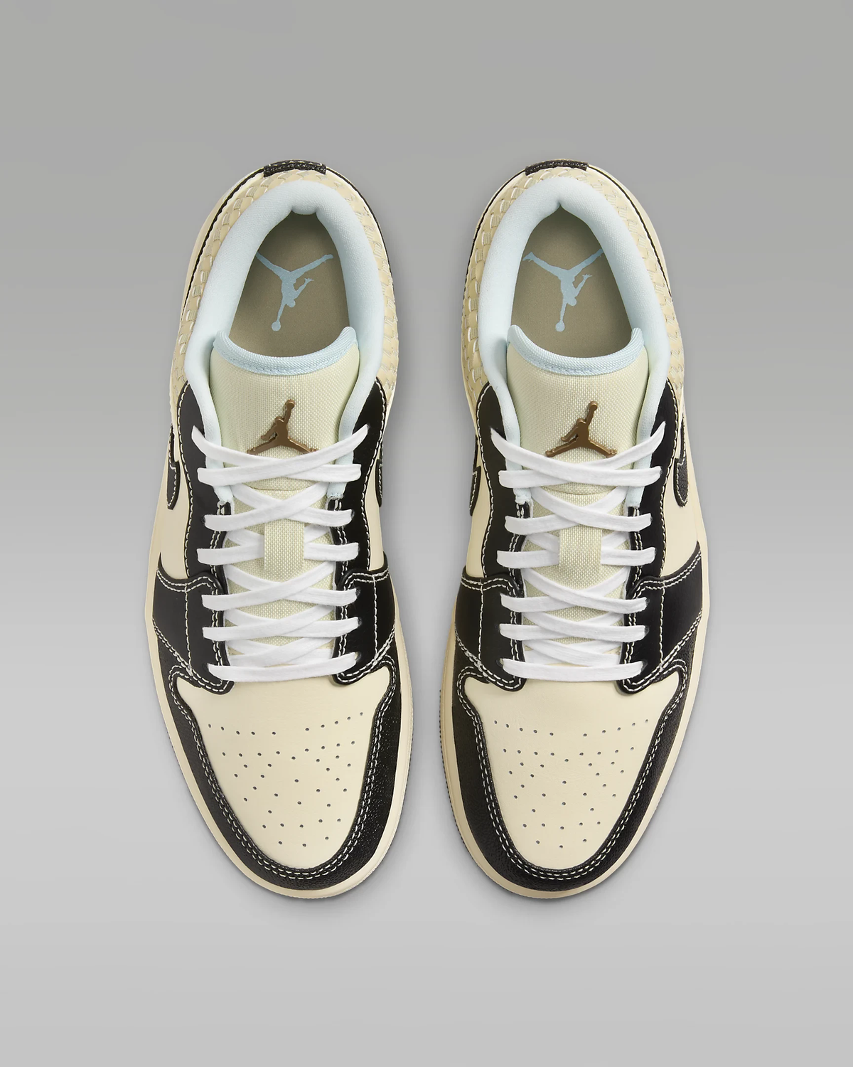 Coconut Milk Black Muslin — Air Jordan 1 Low SE HQ3437-101