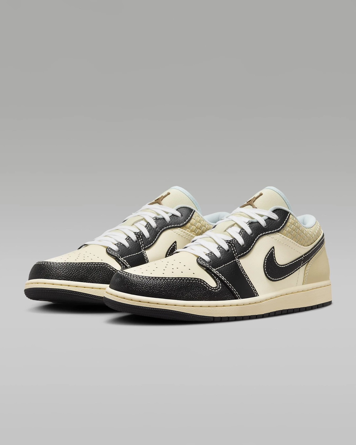 Coconut Milk Black Muslin — Air Jordan 1 Low SE HQ3437-101