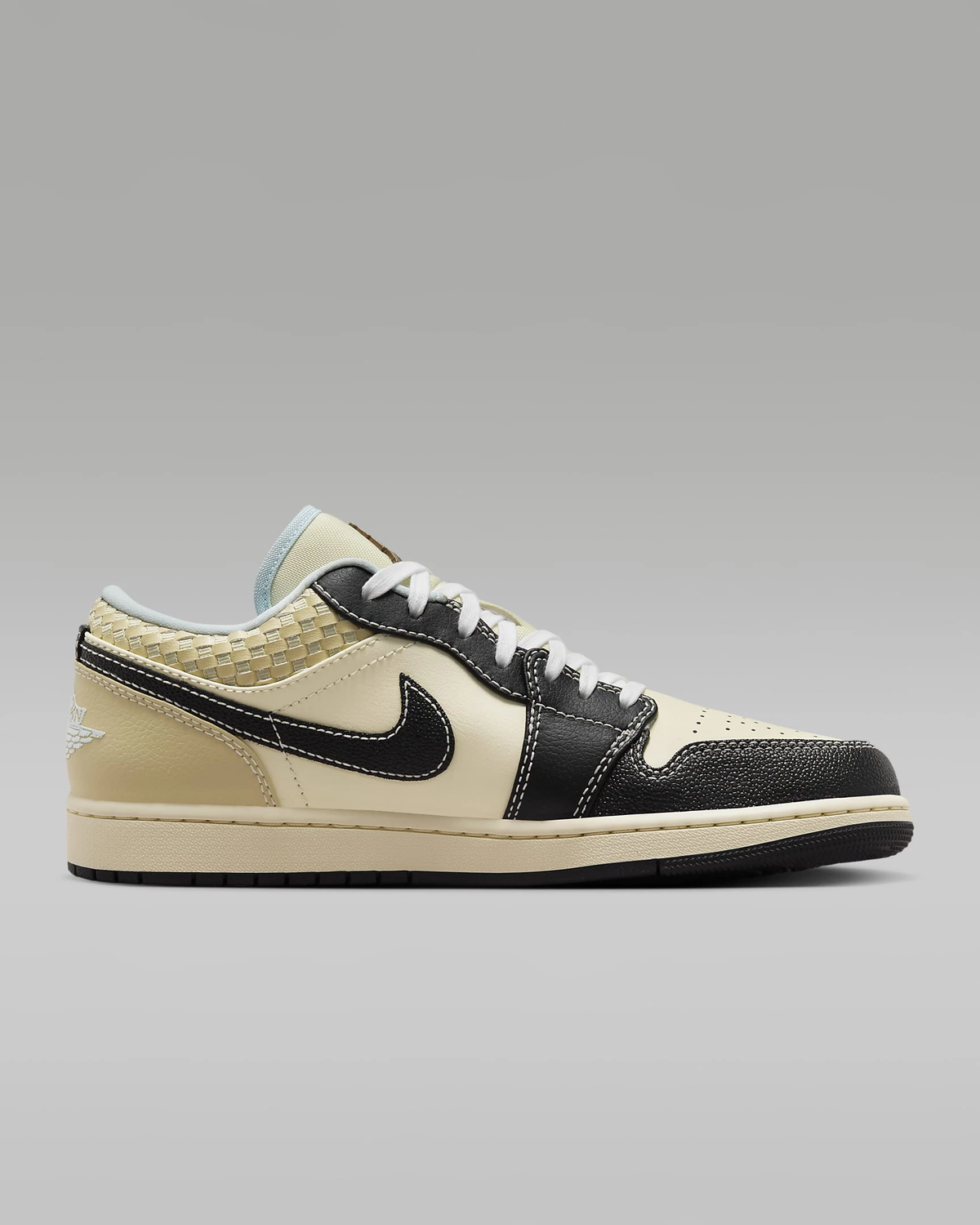 Coconut Milk Black Muslin — Air Jordan 1 Low SE HQ3437-101