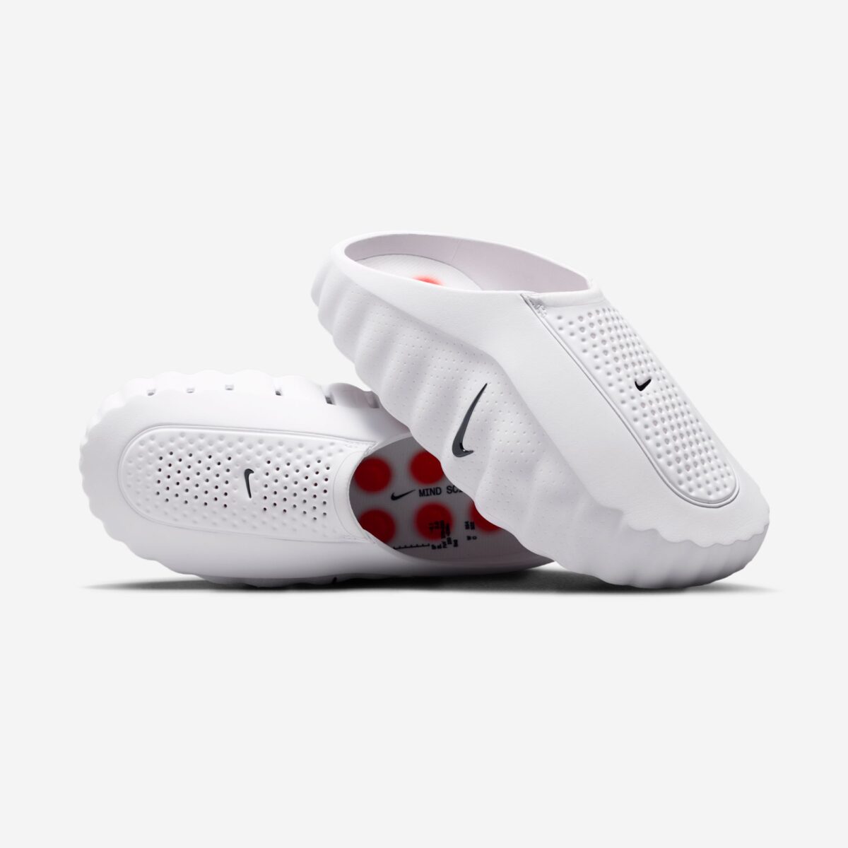 White Speed Red — Nike Mind 001 Mules HQ4307-101