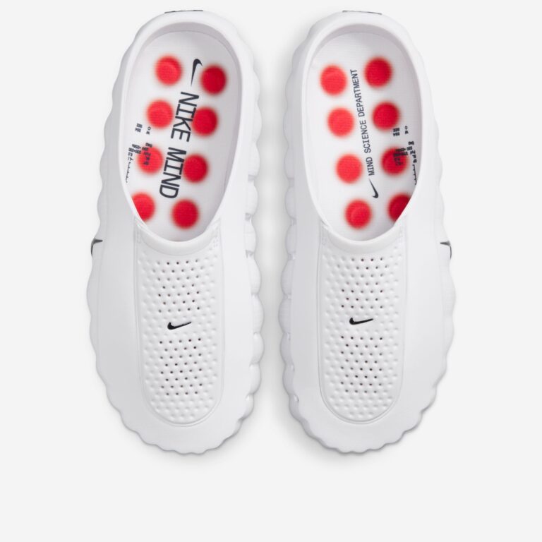 White Speed Red — Nike Mind 001 Mules HQ4307-101