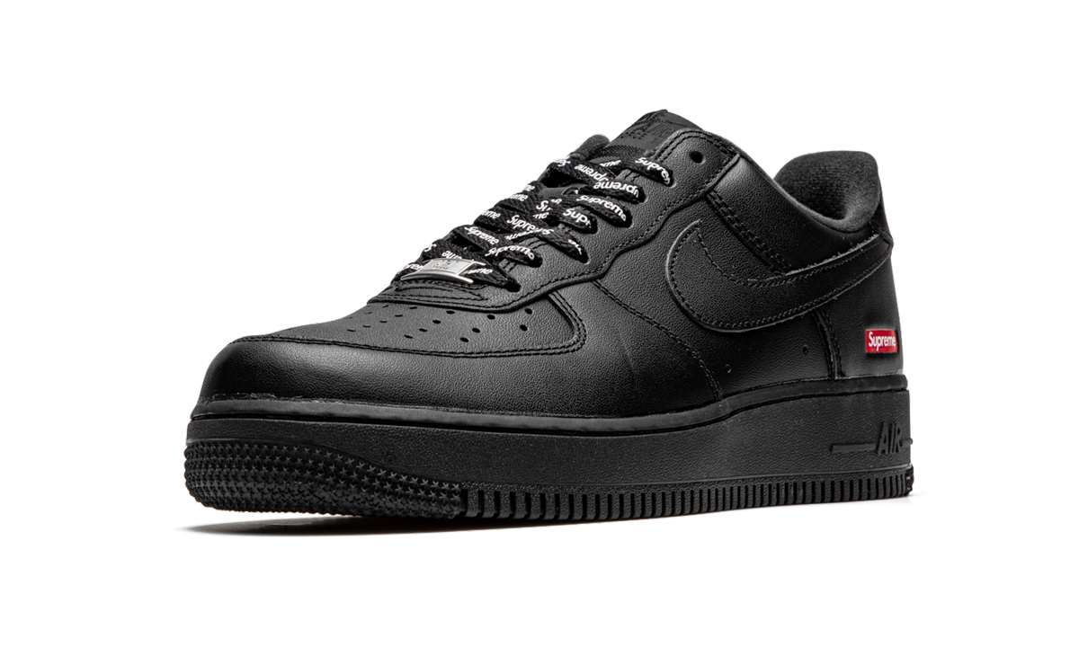 "Supreme - Mini Box Logo Black" Air Force 1 Low CU9225 001 - product image from the listing.