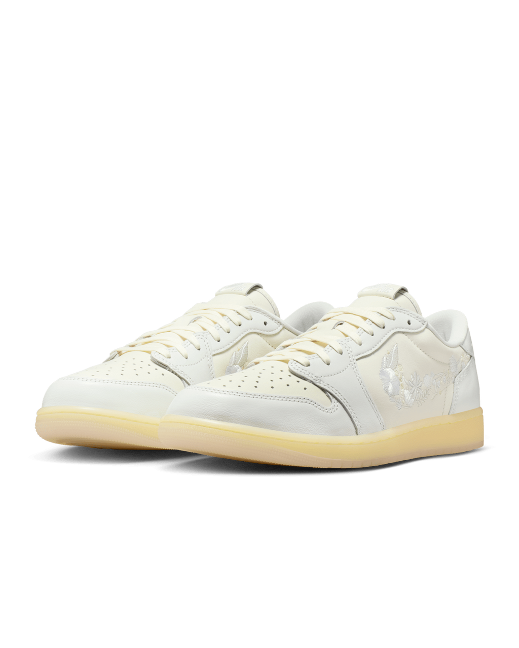 Floral Swoosh — Air Jordan 1 Low OG Sneakers IF4391-100