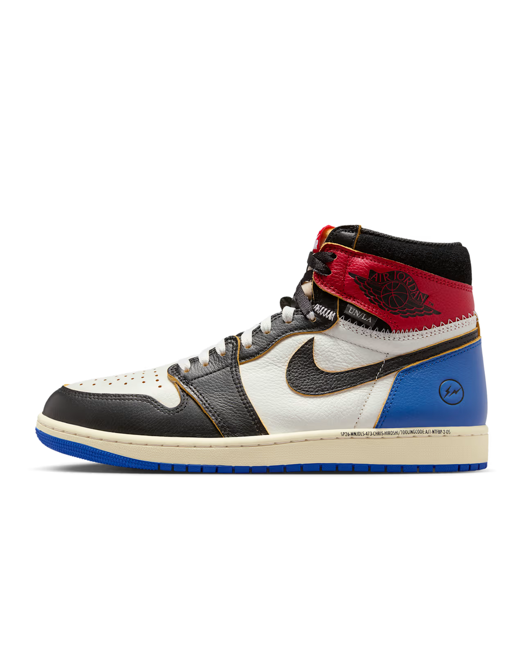 Varsity Red Sport Royal — Air Jordan 1 Retro High OG SP x Fragment x Union LA IO7847-002