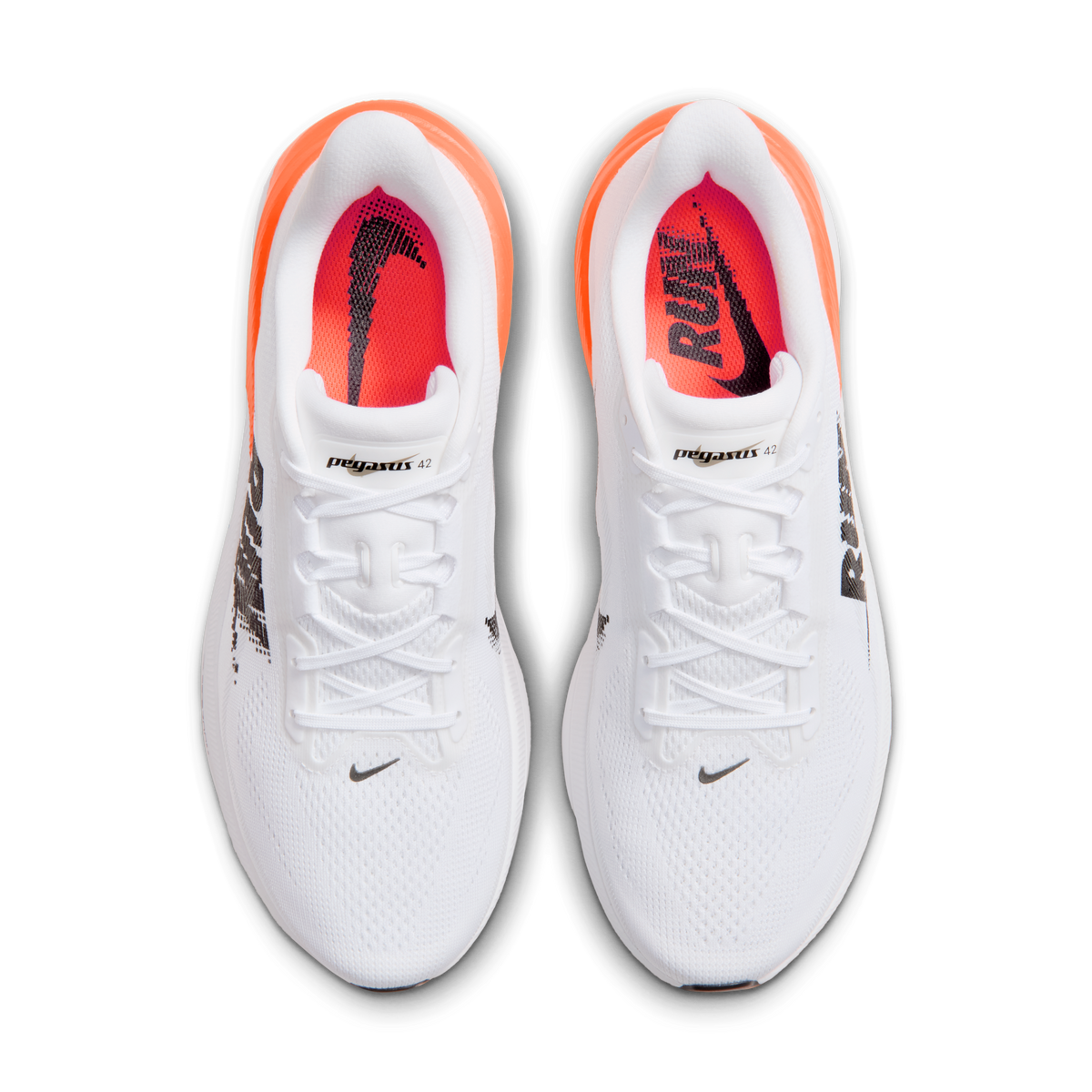 White Black Total Orange — Nike Pegasus 42 IZ6178-101