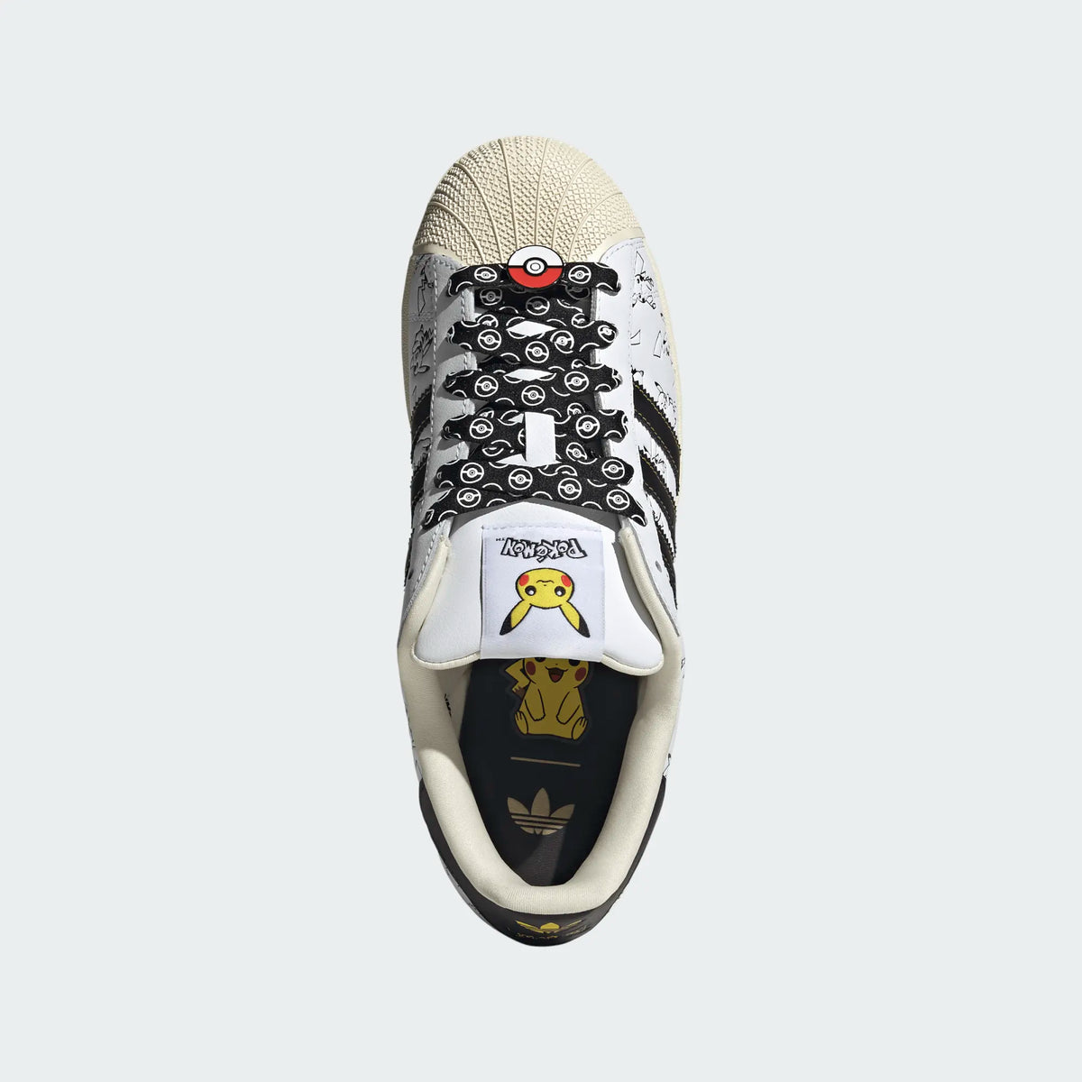 White Pikachu — Adidas Pokemon Superstar II — product image