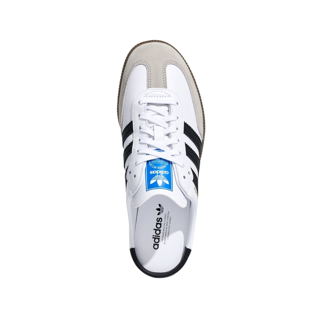 adidas Samba OG Mule Cloud White/Core Black/Gold Metallic Backless Sneakers - LB3814