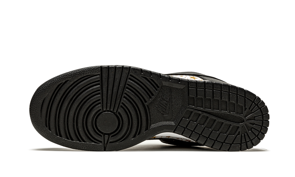"Supreme - Stars - Black" SB Dunk Low DH3228 102 - product image from the listing.