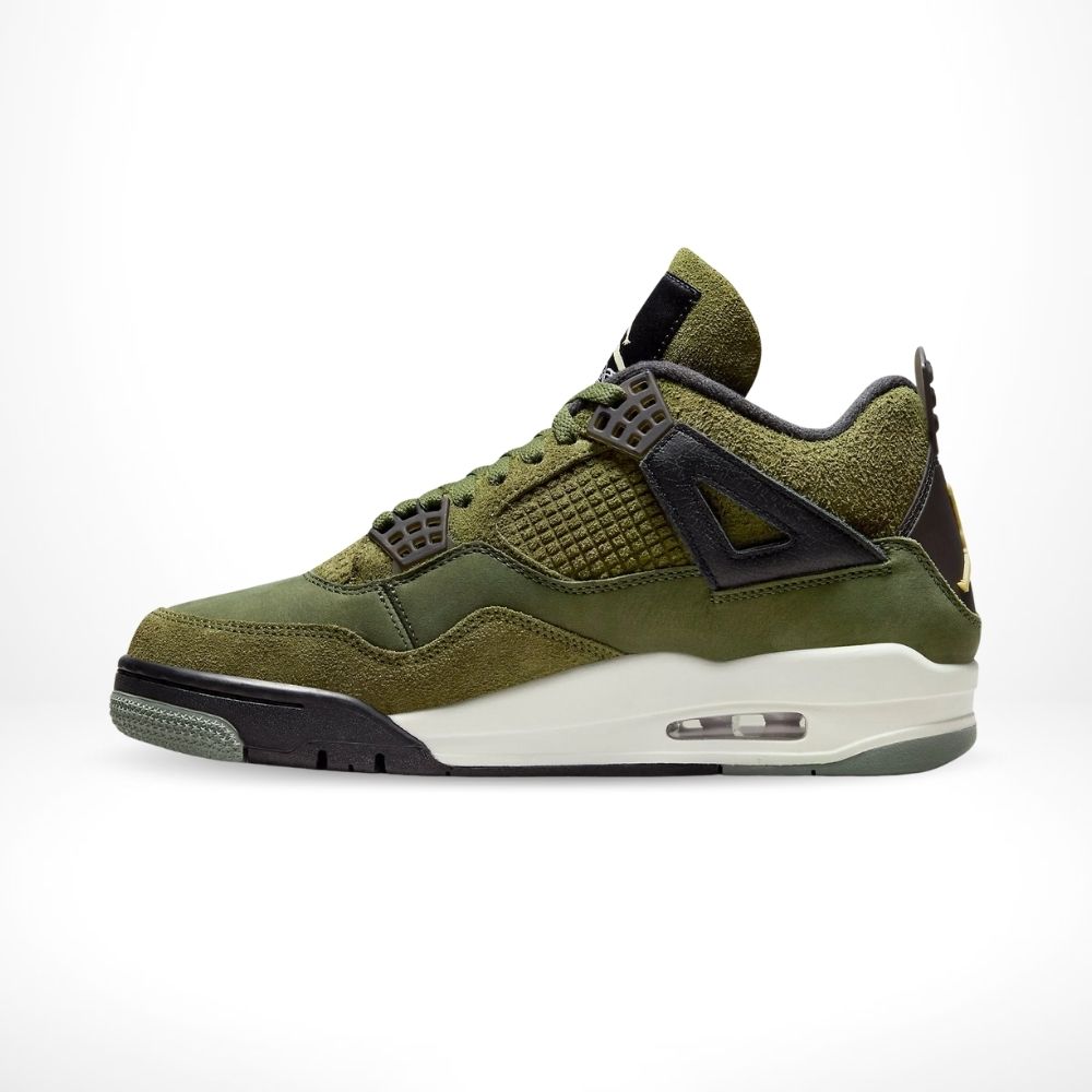 Craft Medium Olive Canvas SE — Air Jordan 4 Retro — product image