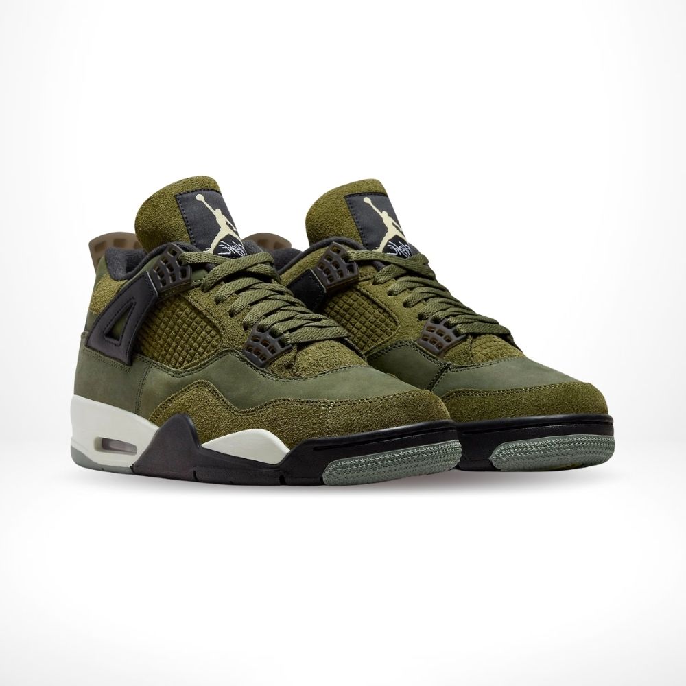 Craft Medium Olive Canvas SE — Air Jordan 4 Retro — product image