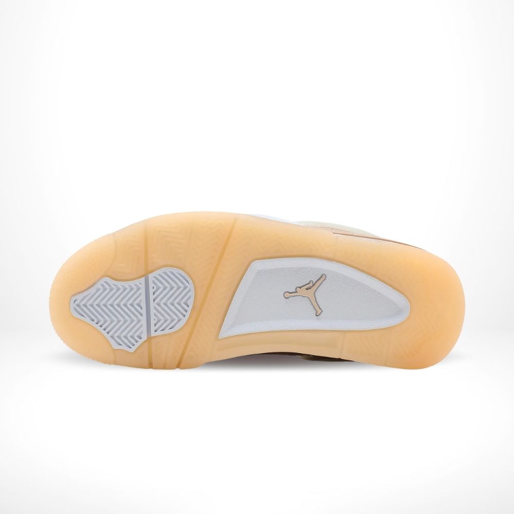 Shimmer Metallic Silver Orange — Air Jordan 4 Retro — product image