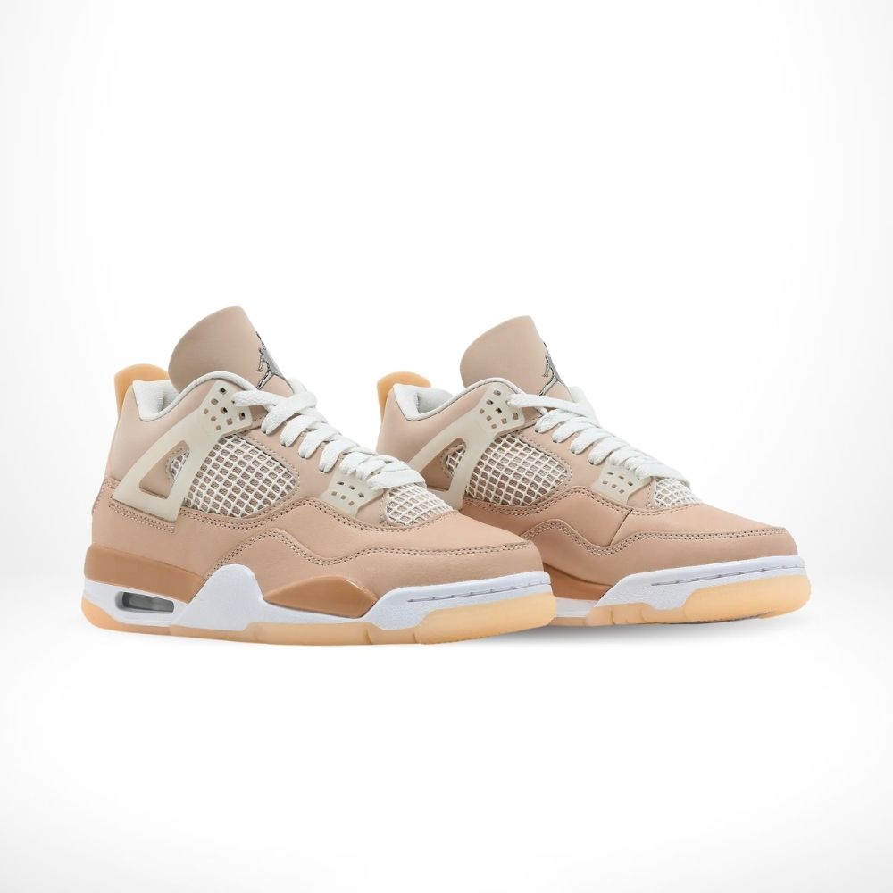 Shimmer Metallic Silver Orange — Air Jordan 4 Retro — product image